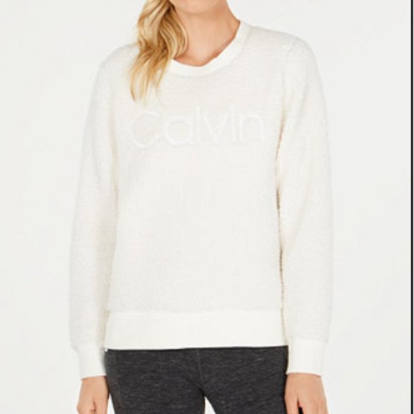 Calvin Klein Performance Sherpa Logo Sweatshirt - Picture 2 of 3